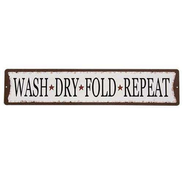 Laundry Room Metal Street Sign, 2 Asstd. - The Fox Decor